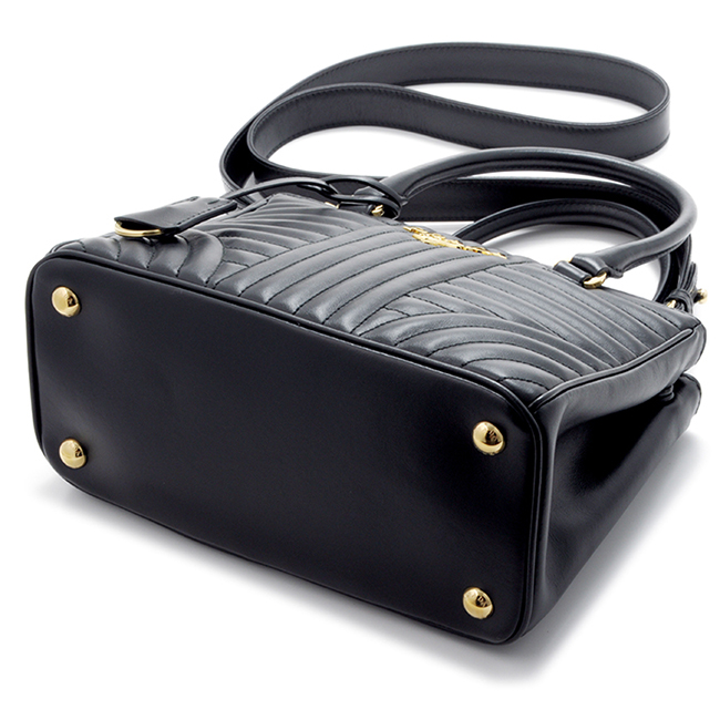 スーパーコピープラダ PRADA ダイアグラム DIAGRAMME ガレリアトート 2WAYハンドバッグ ブラック 1BA896MOI 2D91 632 - 商品画像 8