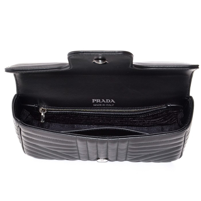 スーパーコピープラダ PRADA バッグ ショルダー チェーン 斜め掛け DIAGRAMME ダイアグラム ショルダーバッグ ブラック 1BD107COI 2D91 002 - 商品画像 4