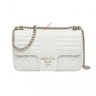 プラダコピー PRADA ダイアグラム ミディアム レザー バッグ 1BD108_2D91_F0YON_V_COX - 商品画像 2
