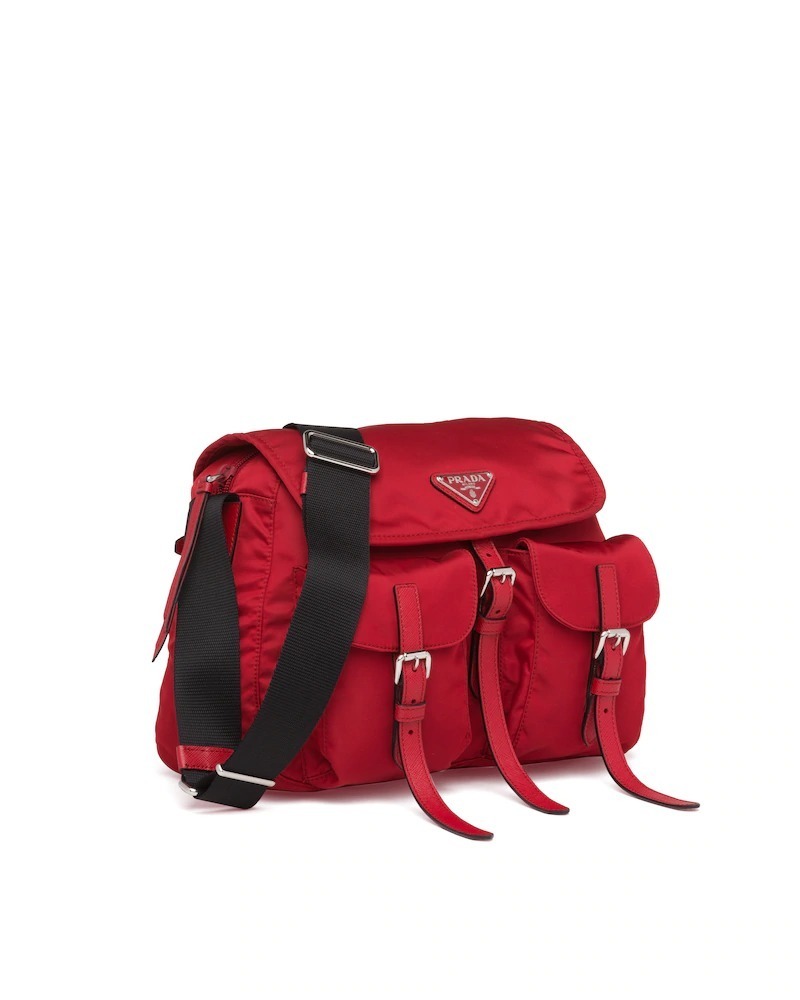 プラダ PRADA ナイロン×サフィアーノ ショルダーバッグ ファイヤー 1BD225_V44_F0002_V_OOH - 商品画像 3
