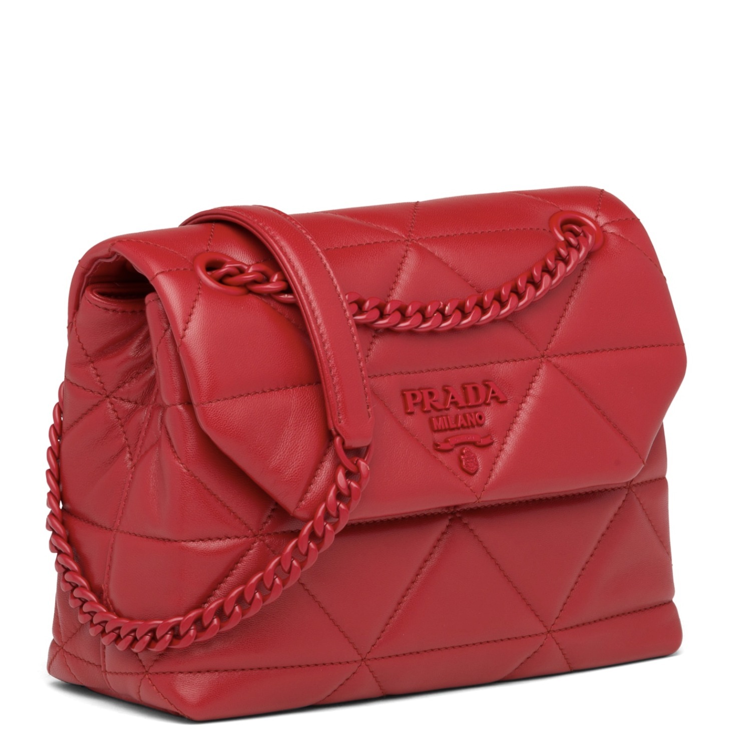 プラダ PRADA スペクトラム キルティングバッグスモール ショルダーバッグ レッド 1BD233_WDF0_F0ZZQ_V_OOO - 商品画像 2