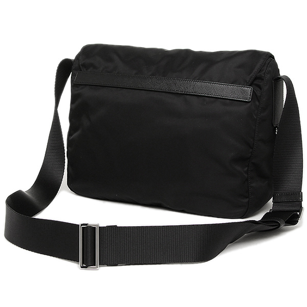 プラダ ショルダーバッグ ヴェラ トライアングルロゴ ブラック レディース メンズ PRADA 1BD671 V44 F0002 - 商品画像 4