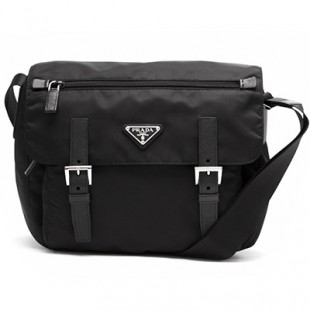 プラダコピー PRADA ショルダーバッグ ヴェラ/VELA 三角ロゴプレート ブラック 1BD953 V44 F0002 V OOO メンズ レディース - 商品画像 2