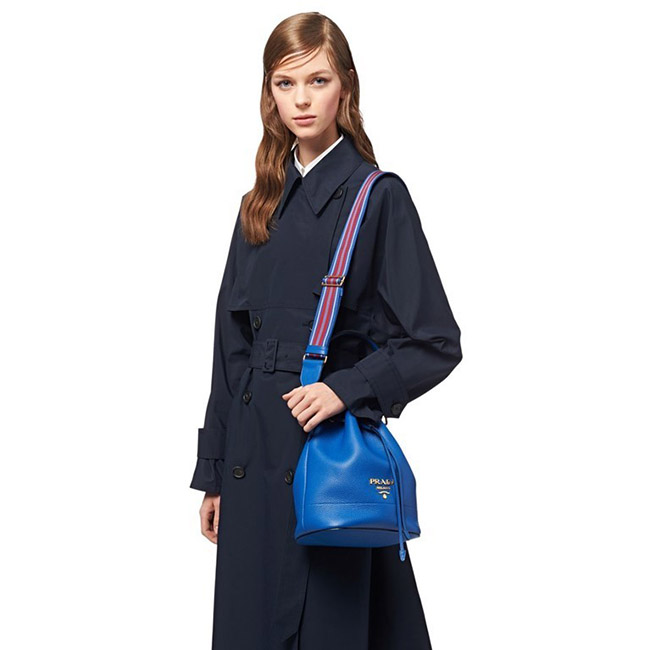 スーパーコピープラダ PRADA ss20定番キュートIVORY レザー バケット バッグ 巾着 1BE018VNOM2BBE F0YGN - 商品画像 6