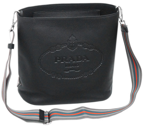 プラダバッグコピー 1BE023 PRADA ショルダーバッグ VITELLO PHENIX NERO ネロ カーフブラック シルバー金具 - 商品画像 6