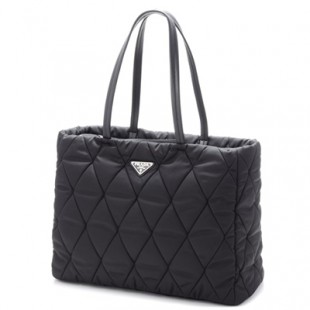 プラダコピーPRADA ナイロン バッグ キルティングナイロンバッグ トートバッグ ブラック 1BG169 2BYV 002 - 商品画像 2