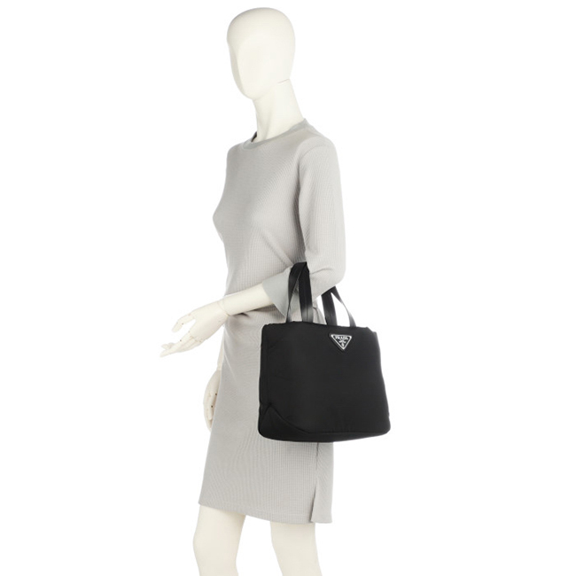 プラダコピー PRADA バッグ トート スモール ナイロントートバック ショルダーバッグ ブラック 1BG266OOO 2CCJ 002 - 商品画像 3