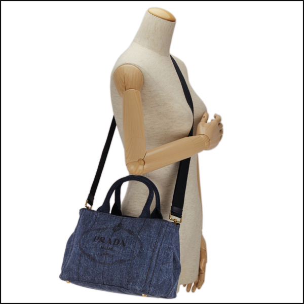 プラダコピー トートバッグ PRADA 1BG439 AJ6 F0E93 バッグ カナパ CANAPA レディース DENIM(デニム) ブルー - 商品画像 4