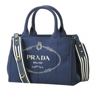 プラダ トートバッグ PRADA 1BG439 ZKI F0CTL バッグ カナパ CANAPA レディース BLUETTE(ブルーエット)/TALCO(タルコ) ブルー 青/オフホワイト - 商品画像 2