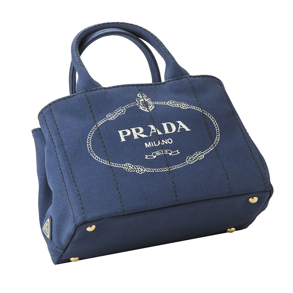 プラダ トートバッグ PRADA 1BG439 ZKI F0CTL バッグ カナパ CANAPA レディース BLUETTE(ブルーエット)/TALCO(タルコ) ブルー 青/オフホワイト - 商品画像 9