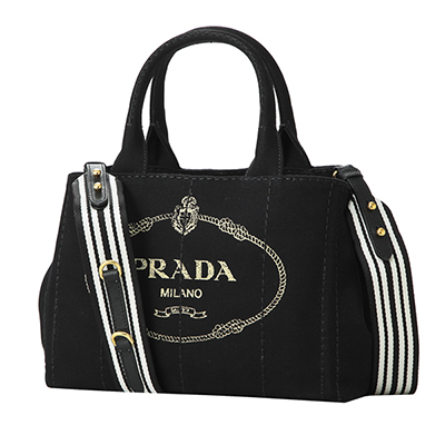 プラダスーパーコピートートバッグ PRADA 1BG439 ZKI F0N12 バッグ カナパ CANAPA レディース NERO(ネロ)/TALCO(タルコ) ブラック 黒/オフホワイト - 商品画像 8