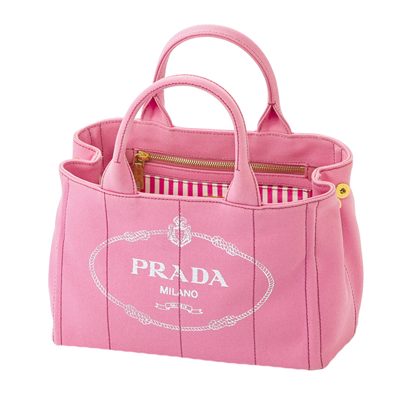 プラダスーパーコピー トートバッグ PRADA 1BG439 ZKI F0HTJ バッグ カナパ CANAPA レディース GERANIO(ジェラーニオ)/BIANCO(ビアンコ) ピンク/ホワイト - 商品画像 5