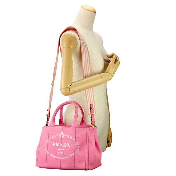 プラダスーパーコピー トートバッグ PRADA 1BG439 ZKI F0HTJ バッグ カナパ CANAPA レディース GERANIO(ジェラーニオ)/BIANCO(ビアンコ) ピンク/ホワイト - 商品画像 8