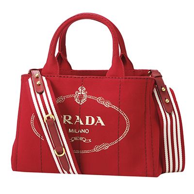スーパーコピープラダ トートバッグ PRADA 1BG439 ZKI F0N50 バッグ カナパ CANAPA レディース ROSSO(ロッソ)/TALCO(タルコ) レッド 赤/オフホワイト - 商品画像 7