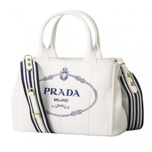 プラダコピー トートバッグ PRADA 1BG439 ZKI F0UB0 バッグ カナパ CANAPA レディース BIANCO(ビアンコ)/BLU ホワイト 白/ブルー 青 - 商品画像 2