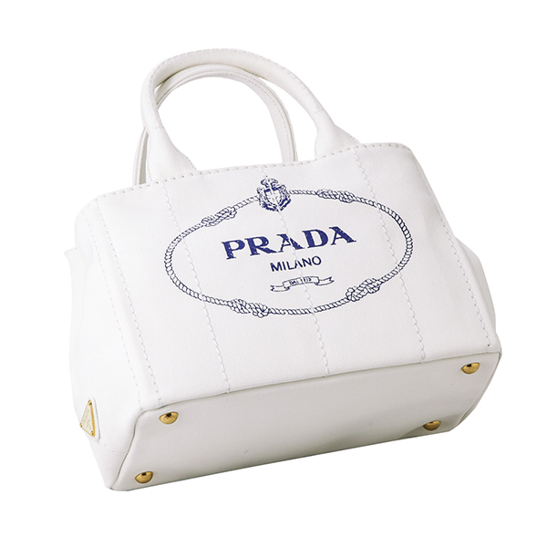 プラダコピー トートバッグ PRADA 1BG439 ZKI F0UB0 バッグ カナパ CANAPA レディース BIANCO(ビアンコ)/BLU ホワイト 白/ブルー 青 - 商品画像 9
