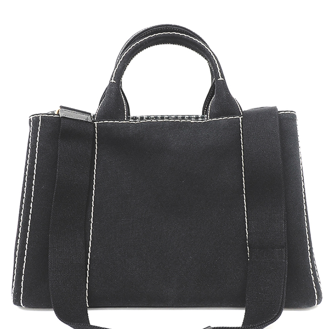 プラダコピー CANAPA ミディアム ハンドバッグ 2WAY ショルダーバッグ トライアングルロゴ ゴールド金具 カナパ 1BG642 トートバッグ - 商品画像 7