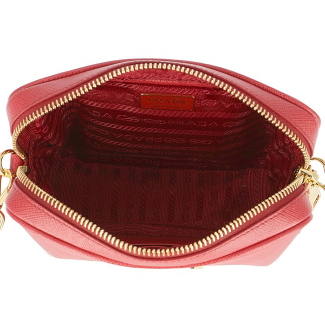 プラダスーパーコピー PRADA ショルダーバッグ サフィアーノ バッグ 斜めがけ レッド系 1BH036OOO NZV 68Z - 商品画像 1