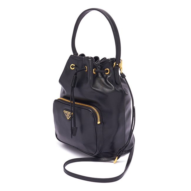 プラダスーパーコピーハンドバッグ LEATHER BUCKET BAG レザー バケットバッグ 1BH038 レディース 1BH038 NERO F0002 - 商品画像 7