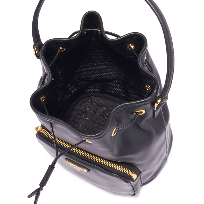 プラダスーパーコピーハンドバッグ LEATHER BUCKET BAG レザー バケットバッグ 1BH038 レディース 1BH038 NERO F0002 - 商品画像 4
