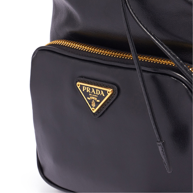 プラダスーパーコピーハンドバッグ LEATHER BUCKET BAG レザー バケットバッグ 1BH038 レディース 1BH038 NERO F0002 - 商品画像 1