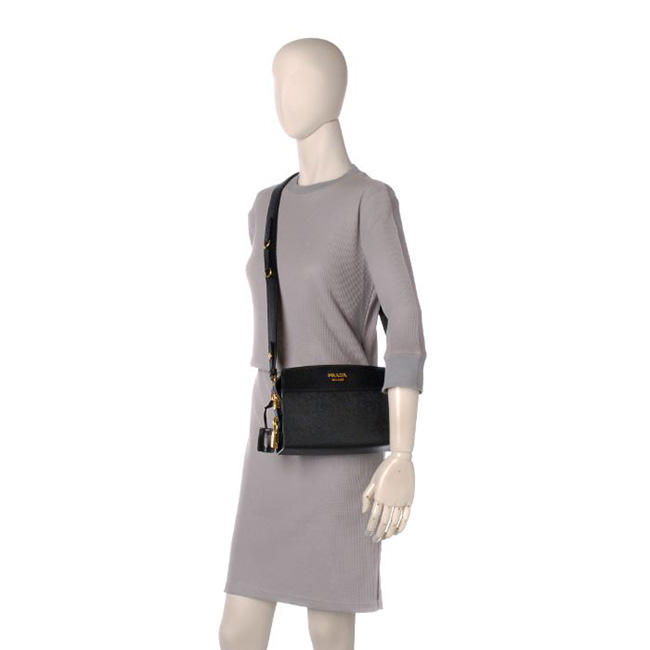 プラダコピー PRADA 2017年春夏新作 型押しカーフスキン ショルダーバッグ 1BH043 2EVU 002 - 商品画像 1