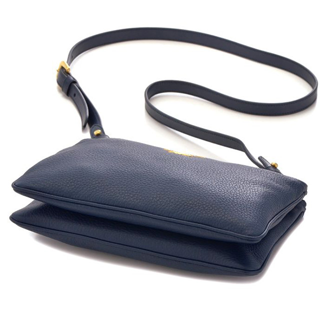 プラダコピー PRADA 2017年春夏新作 カーフスキン ショルダーバッグ ネイビー系 バッグ BAG 1BH046 2BBE 216 - 商品画像 6