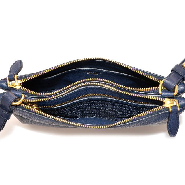 プラダコピー PRADA 2017年春夏新作 カーフスキン ショルダーバッグ ネイビー系 バッグ BAG 1BH046 2BBE 216 - 商品画像 4