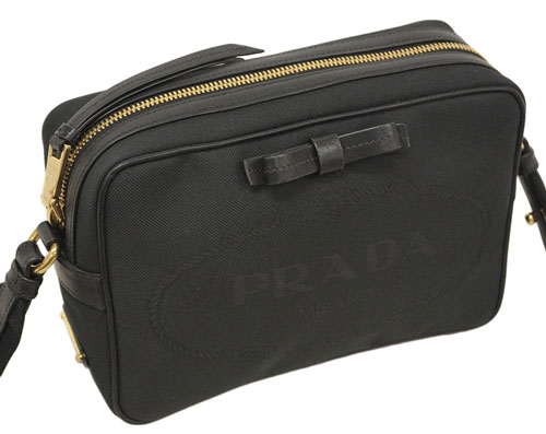 プラダスーパーコピーバッグ 1BH089 PRADA ショルダーバッグ リボン LOGO JACQUARD NERO ネロ ロゴジャガード ブラック ゴールド金具 - 商品画像 7