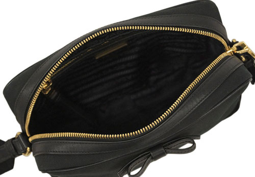 プラダスーパーコピーバッグ 1BH089 PRADA ショルダーバッグ リボン LOGO JACQUARD NERO ネロ ロゴジャガード ブラック ゴールド金具 - 商品画像 3