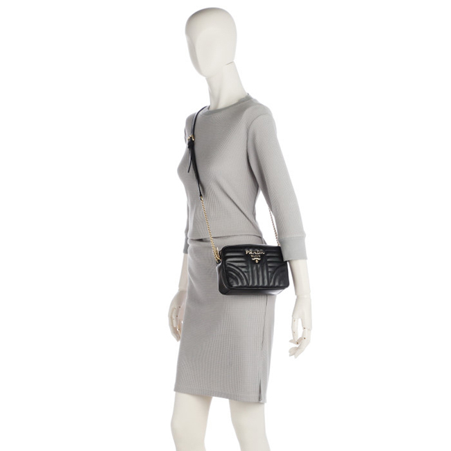 プラダコピー PRADA ショルダーバッグ ダイアグラム DIAGRAMME クロスボディ バッグ ブラック 1BH084IOI 2D91 632 - 商品画像 8