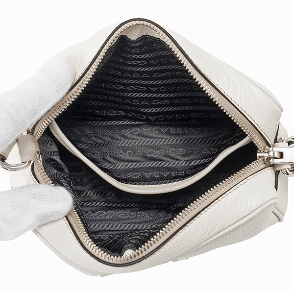プラダスーパーコピー ショルダーバッグ PRADA 1BH096 UWLR F0K74 バッグ ヴィッテロ ダイノ VITELLO DAINO レディース TALCO ホワイト 白 - 商品画像 5