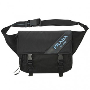 プラダ バッグ 1BL015 PRADA メンズ ウエストバッグ ボディバッグ TESSUTO+SOFT CALF NERO ネロ ナイロン+ソフトカーフ ブラック - 商品画像 2