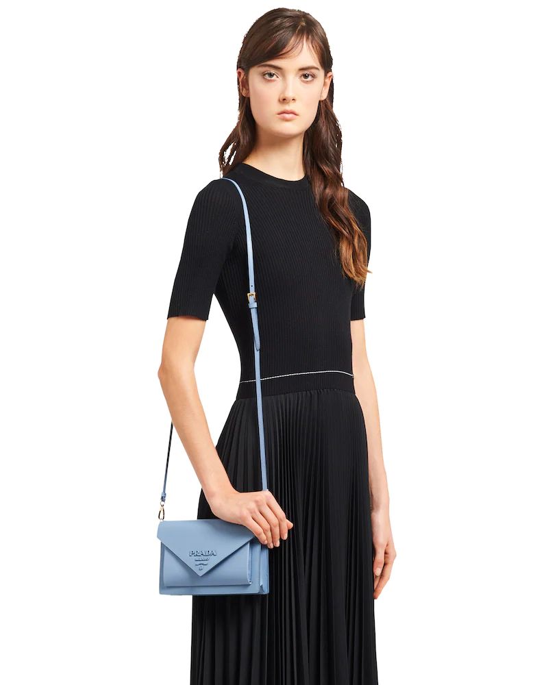 プラダスーパーコピー PRADA サフィアーノレザー ミニショルダーバッグ1BP020_2EEP_F0637 - 商品画像 3