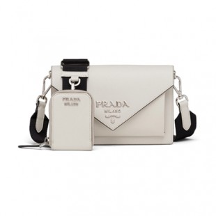 PRADA プラダ サフィアーノレザー ミニ エンベロープバッグ ホワイト 1BP020_2EVU_F0VCN - 商品画像 2
