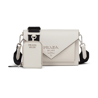 PRADA プラダ サフィアーノレザー ミニ エンベロープバッグ ホワイト 1BP020_2EVU_F0VCN - 商品画像 7