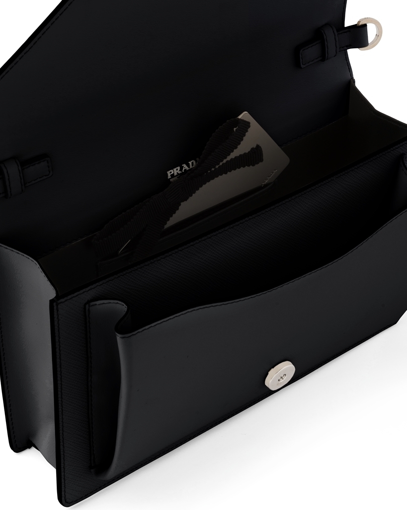 PRADA プラダ サフィアーノレザー ミニ エンベロープバッグ ブラック 1BP020_2EVU_F0VCN - 商品画像 5