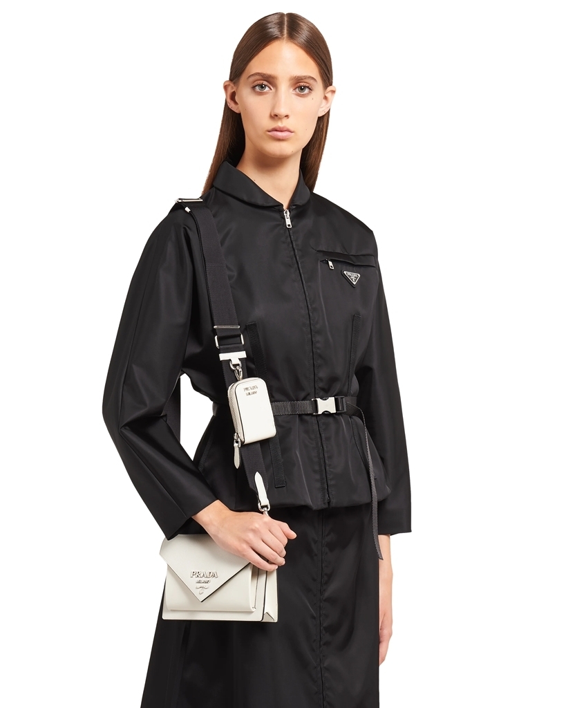 PRADA プラダ サフィアーノレザー ミニ エンベロープバッグ ホワイト 1BP020_2EVU_F0VCN - 商品画像 6