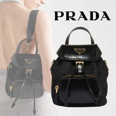 プラダ スーパーコピー スモール Re-Nylon xブラッシュドレザー バックパック 1BZ075_R789 - 商品画像 2