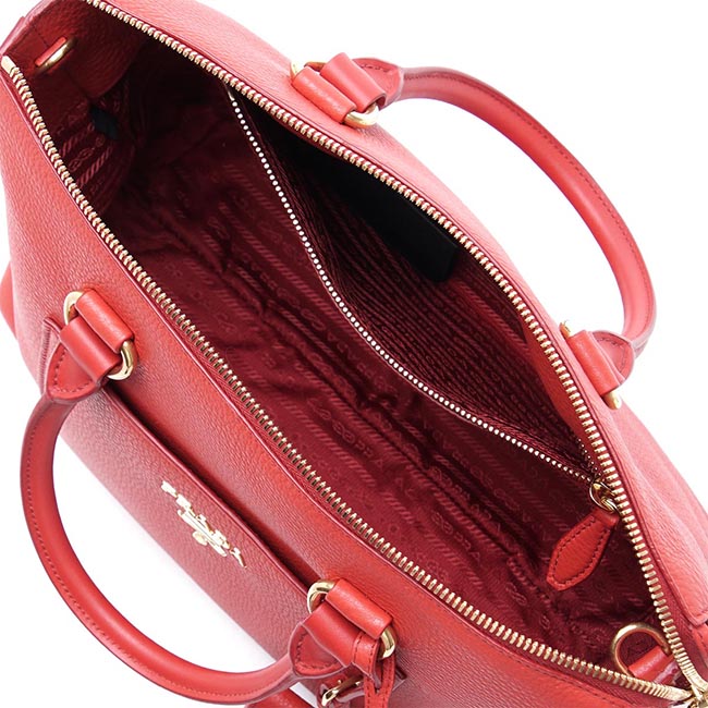 プラダスーパーコピー PRADA ハンドバッグ 2WAY レッド レディース トートバッグ ロゴ レザー 1ba063 2bbe f0011 VIT DAINO - 商品画像 5