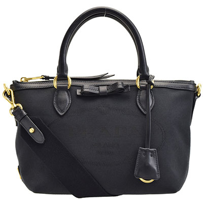 プラダバッグスーパーコピー PRADA 2Wayショルダーバッグ レディース リボン アウトレット 1ba111logjac-nero - 商品画像 4