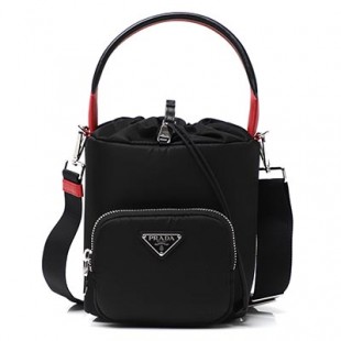 プラダコピー PRADA ショルダーバッグ 2WAY バケットバッグ ブラック レディース ギフト プレゼント ナイロン 1be026 2cki f0d9a - 商品画像 2