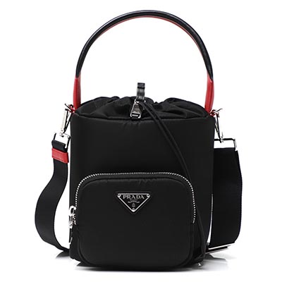 プラダコピー PRADA ショルダーバッグ 2WAY バケットバッグ ブラック レディース ギフト プレゼント ナイロン 1be026 2cki f0d9a - 商品画像 7