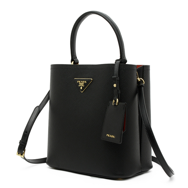 プラダコピー ハンドバッグ PANIER CROCODILE BAG パニエ クロコダイル バッグ 1BA2122ERX レディース 2019SS NERO+FUOCO F0LJ4 - 商品画像 6