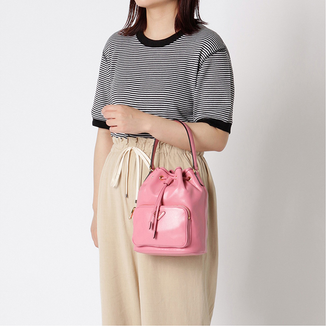 プラダスーパーコピーハンドバッグ LEATHER BUCKET BAG レザー バケットバッグ 1BH0382CCC レディース 2019SS BEGONIA F0638 - 商品画像 5