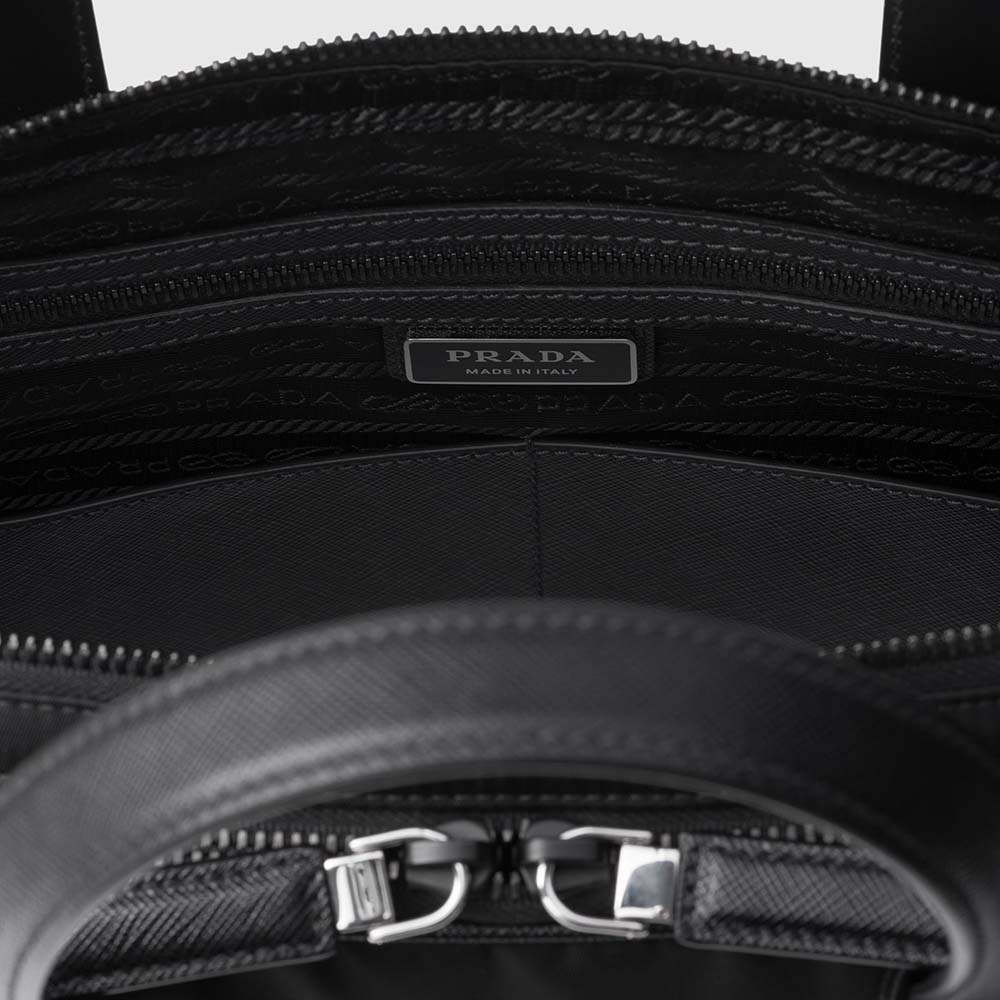 プラダ スーパーコピー Re-Nylon xサフィアーノレザー ブリーフケース 2VE005_2DMH - 商品画像 10