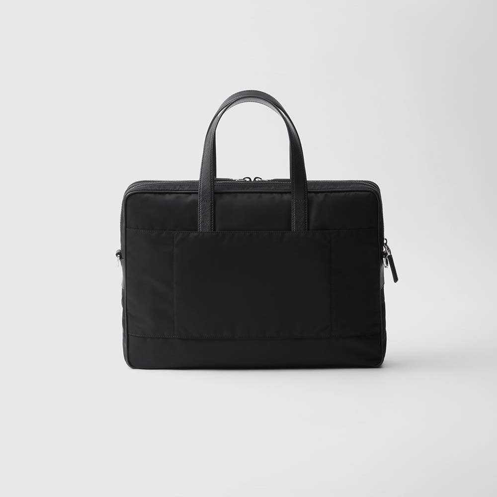 プラダ スーパーコピー Re-Nylon xサフィアーノレザー ブリーフケース 2VE005_2DMH - 商品画像 7