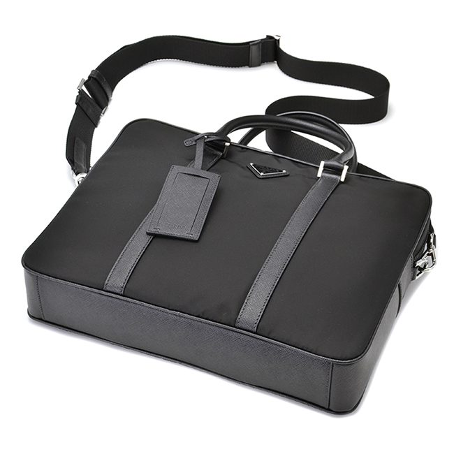 PRADAスーパーコピーバッグ 2VE871OOO ナイロンバッグ メンズ 2WAYビジネスバッグ ブラック 2VE871 064 002 - 商品画像 6