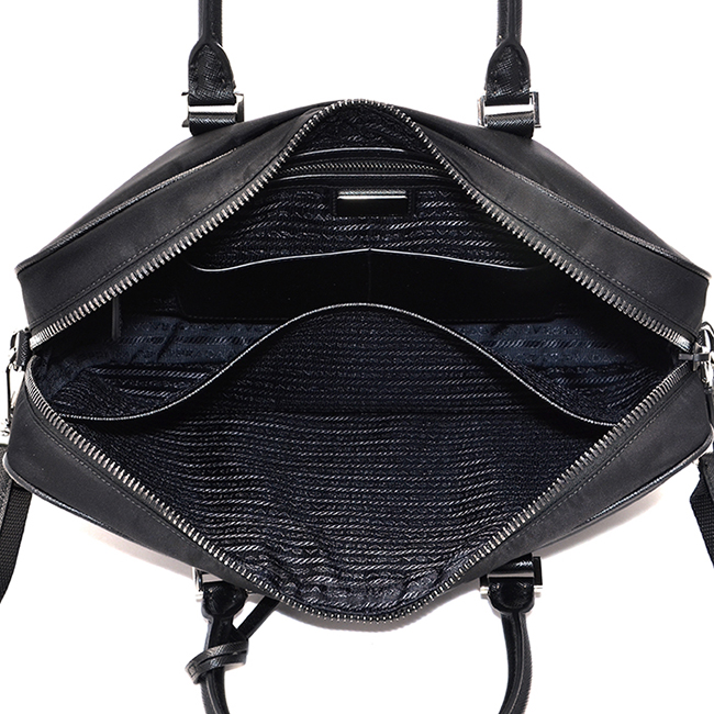 PRADAスーパーコピーバッグ 2VE871OOO ナイロンバッグ メンズ 2WAYビジネスバッグ ブラック 2VE871 064 002 - 商品画像 4