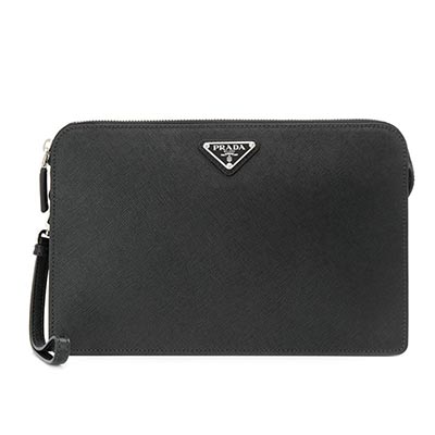 プラダスーパーコピー PRADA 「サフィアーノ」レザー クラッチバッグ メンズ 2VF056 OOO9Z2 F0002 - 商品画像 5